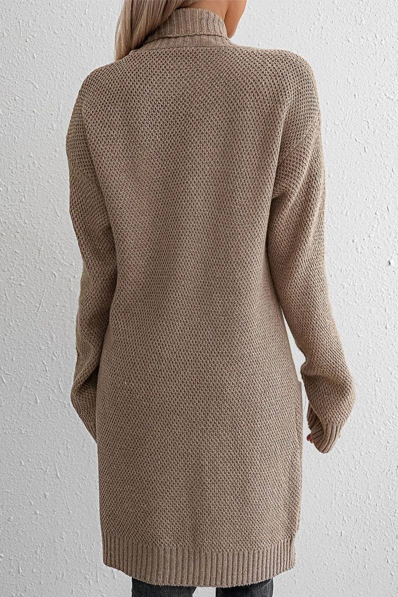 CWOCAL1586_LOOSE LAPEL LONG CARDIGAN SWEATER COAT