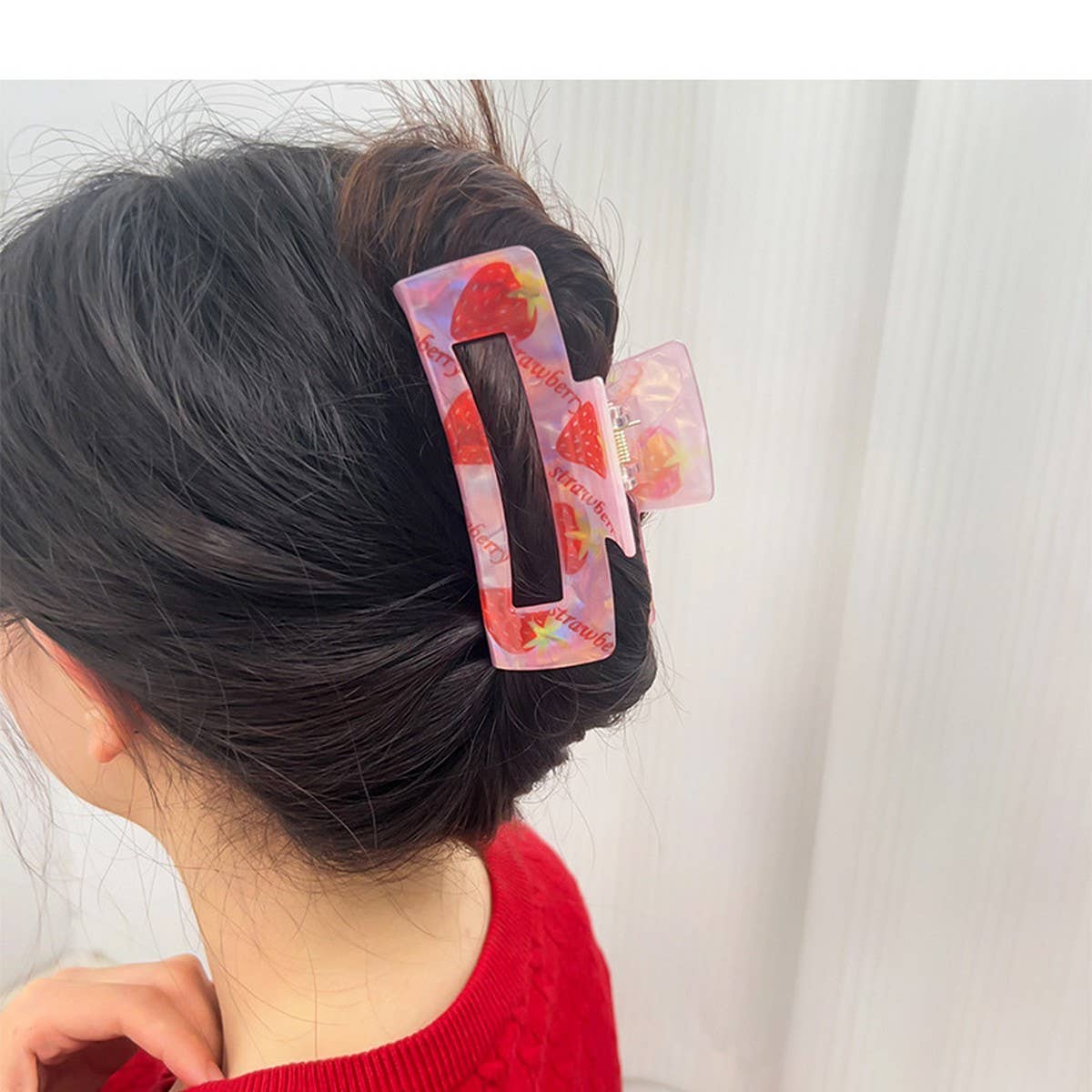 Iridescent Fruit Hair Claw, Sweet Candy Color Clip_CWAHA1577