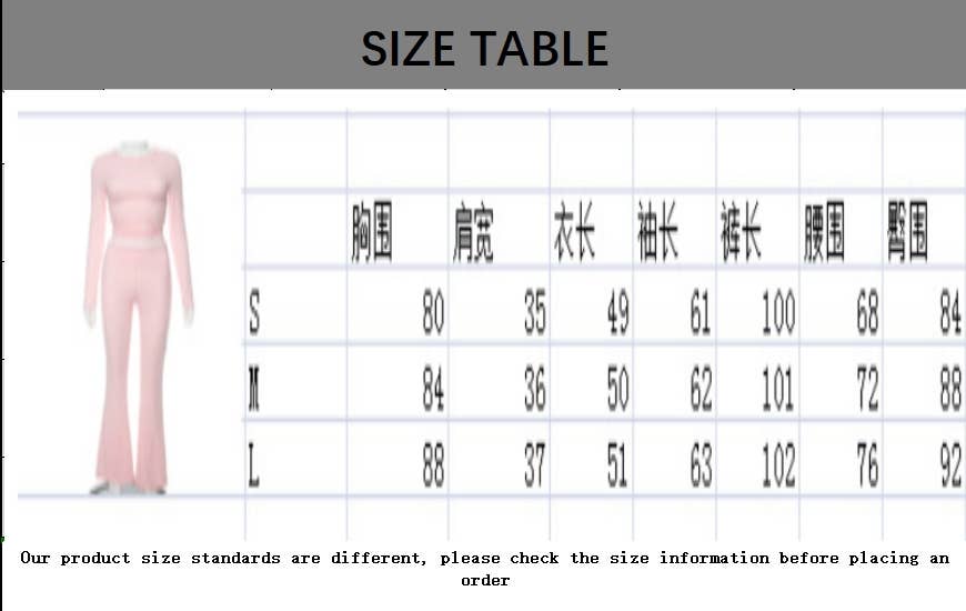 CWSTB2041_SOLID COLOR LONG SLEEVE TOP AND PANTS SET