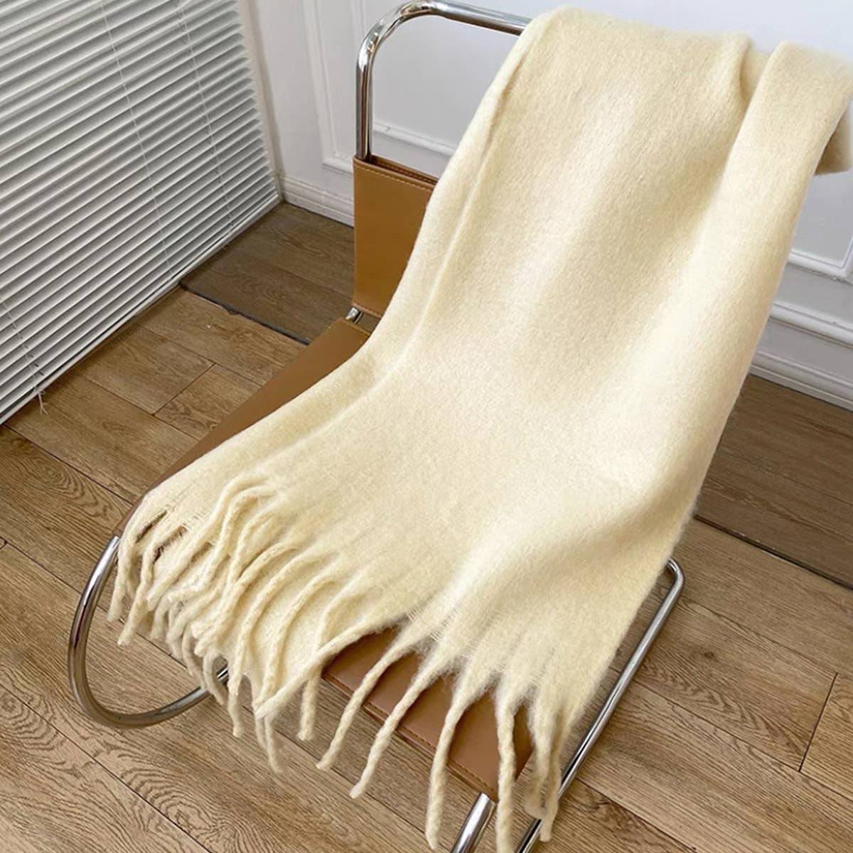 Soft Mohair Feel Scarf - Cozy Winter Wrap_CWASC0323