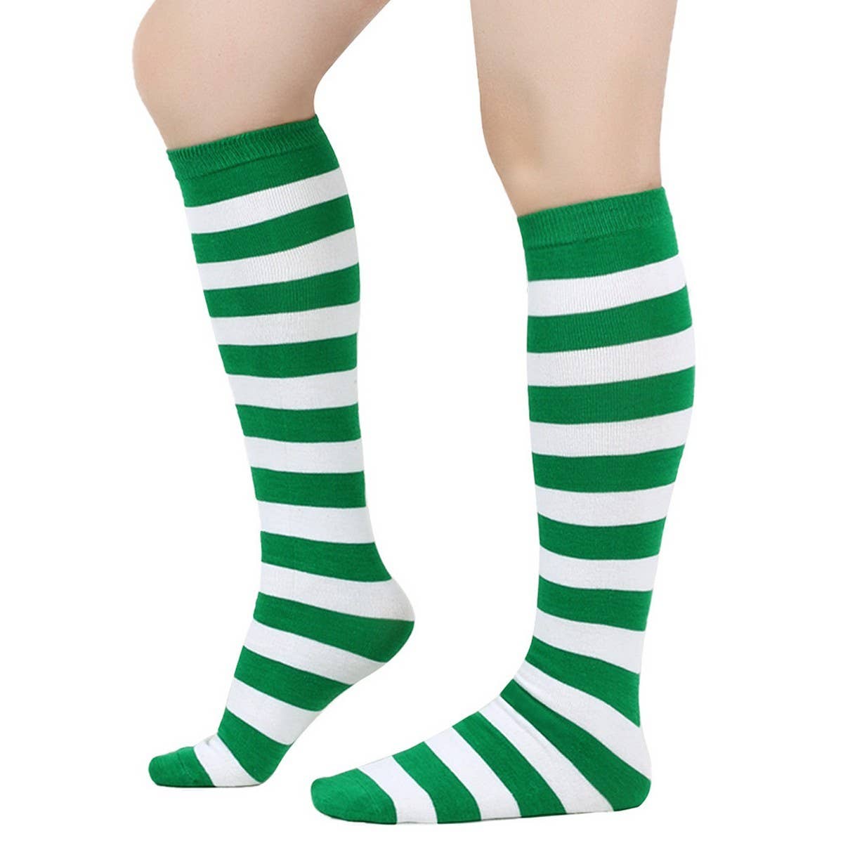 CWMM10073_STRIPED KNEE-HIGH SOCKS FOR CHRISTMAS