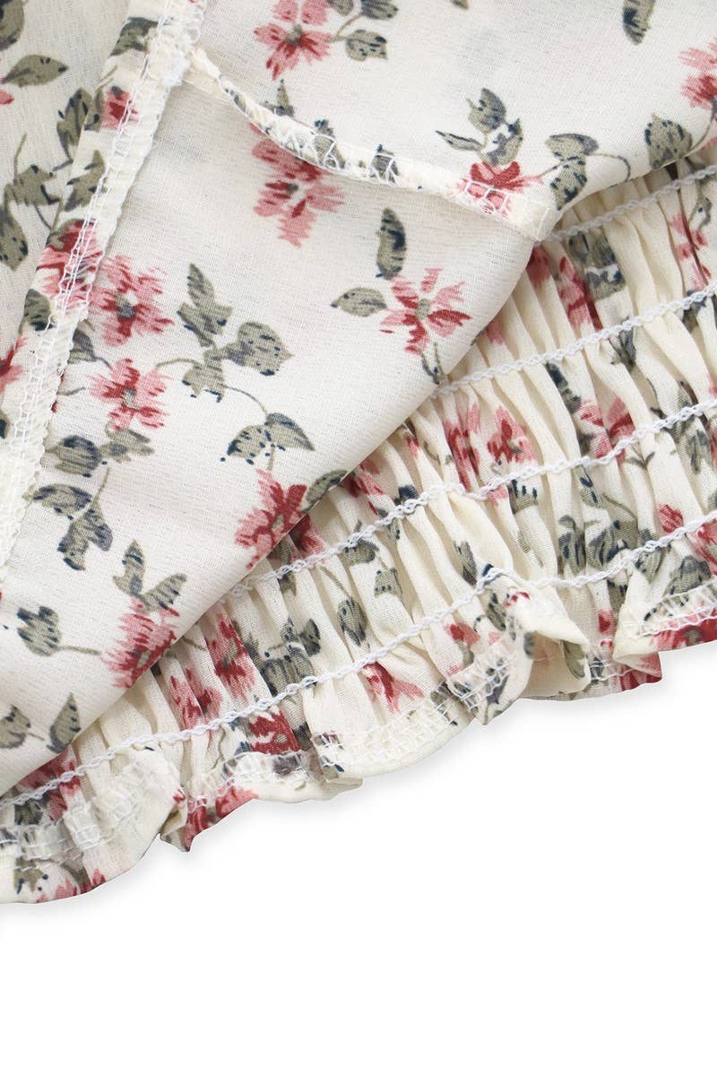 CWTBLL3996_SQUARE NECK FLORAL LONG SLEEVE BLOUSE