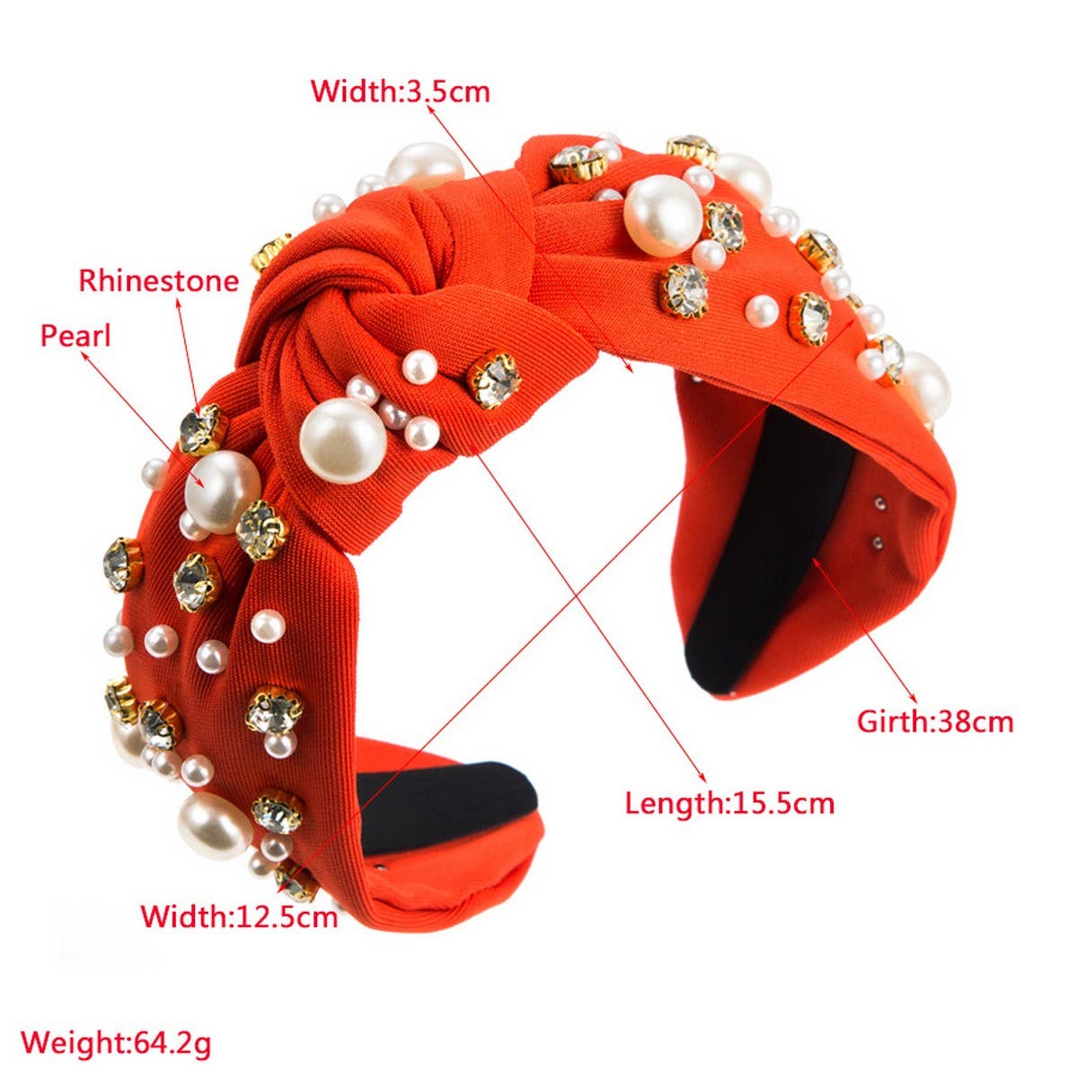 INDEPENDENCE DAY WIDE-BRIMMED PEARL HEADBAND_CWAHA1250
