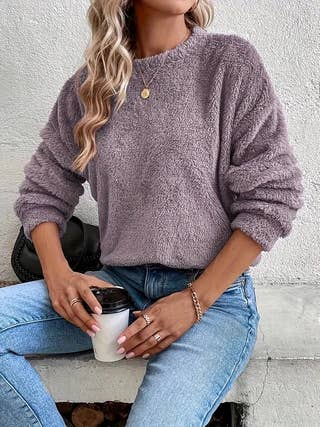 Double-sided fleece loose plush top