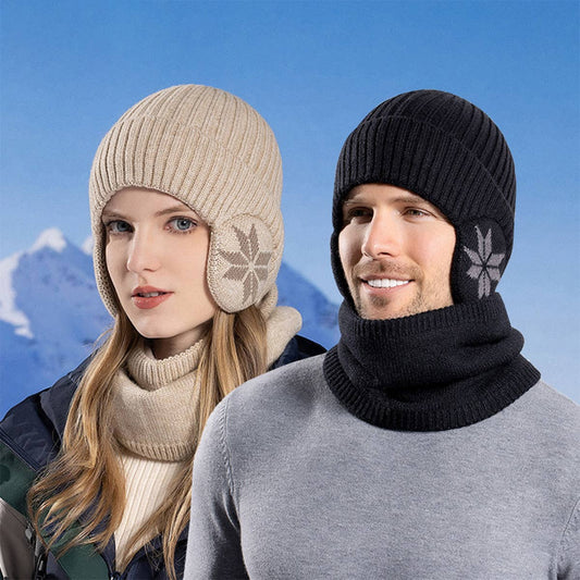 PLUSH WARM HAT AND SCARF TWO PIECE SET_CWASC1134