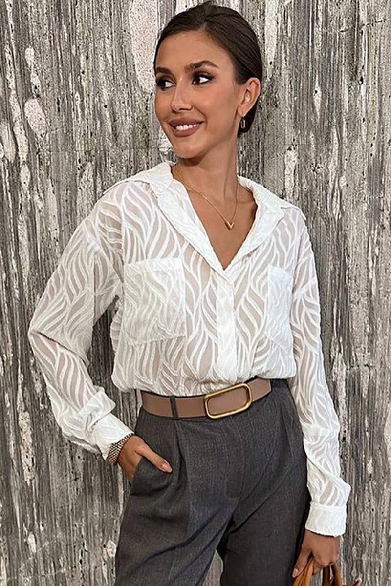 CWTSTL895_SEE-THROUGH THIN SHIRT LONG SLEEVE TOP