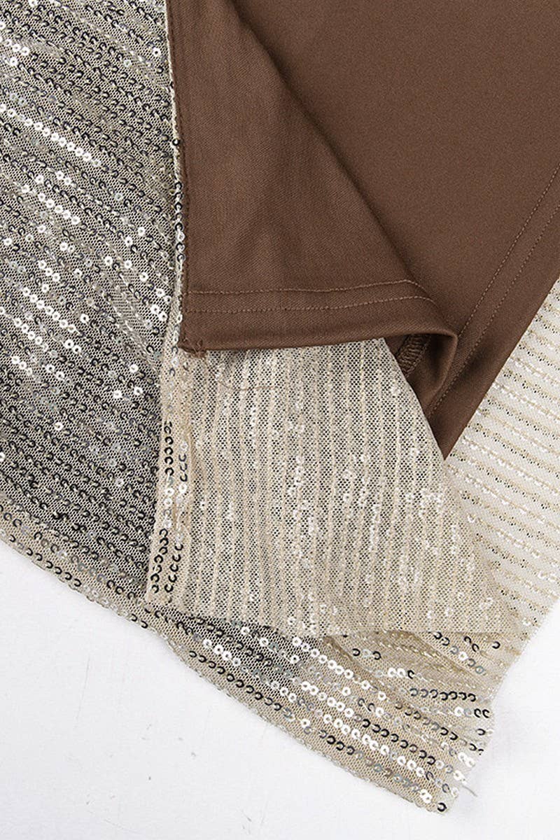 CWDMD4252_SEQUIN SPARKLING STRAP LONG GOWN PARTY DRESS