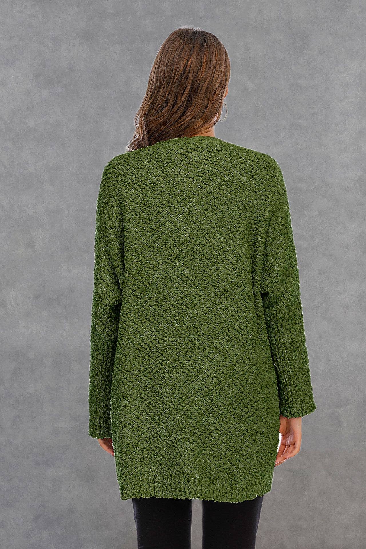 CWOSWL1044_Long Sleeve Open Front Long Cardigan Sweater