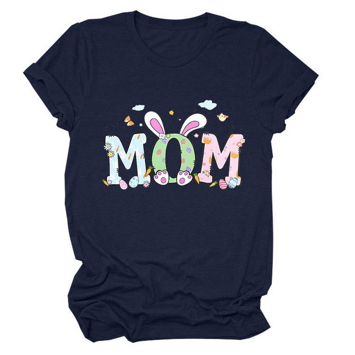 EASTER PERSONALITY FUN PRINTED SHORT SLEEVE TEES_CWTTS0783