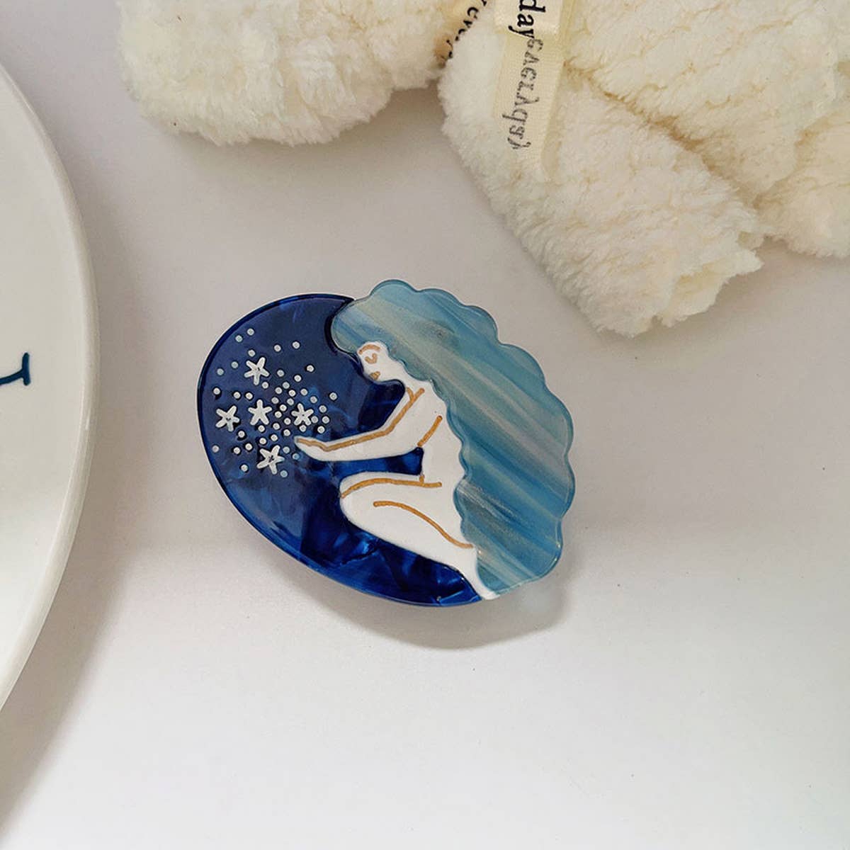 Mermaid Planet Hair Claw - Dreamy Cute Girl Clip_CWAHA1339