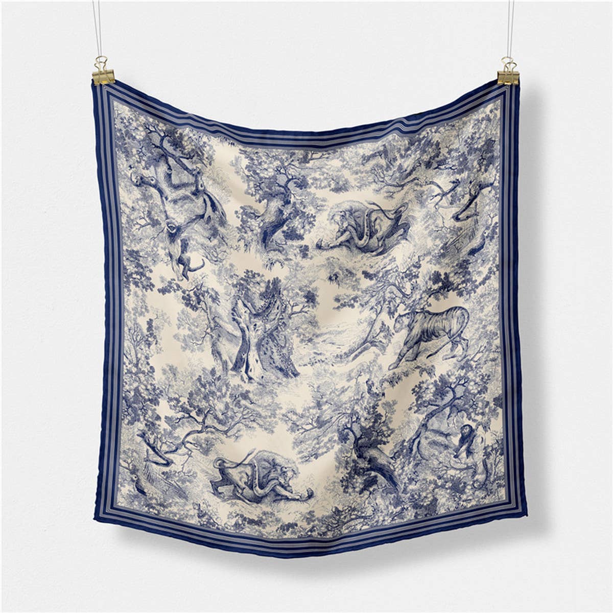 Versatile Square Scarf ? Hair Tie&Bag Wrap Ribbon