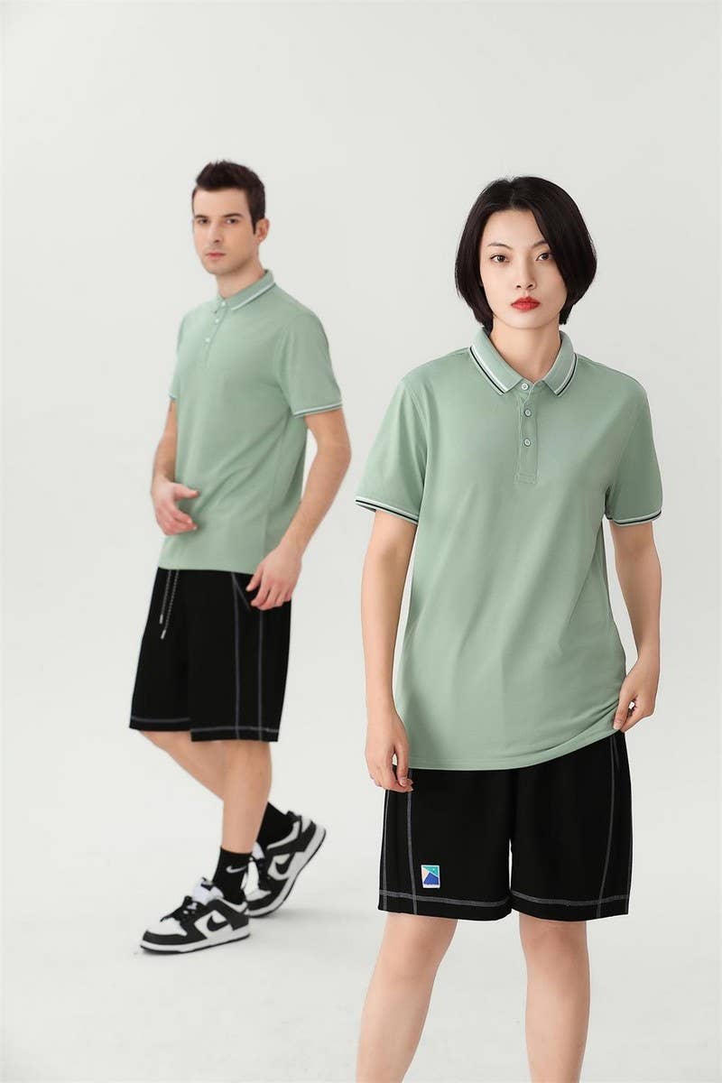 CWTBLS02417_ICE SILK COTTON SHORT SLEEVE POLO SHIRT
