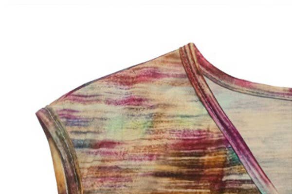 CASUAL ALL-IN-ONE PRINTED SLEEVELESS VEST