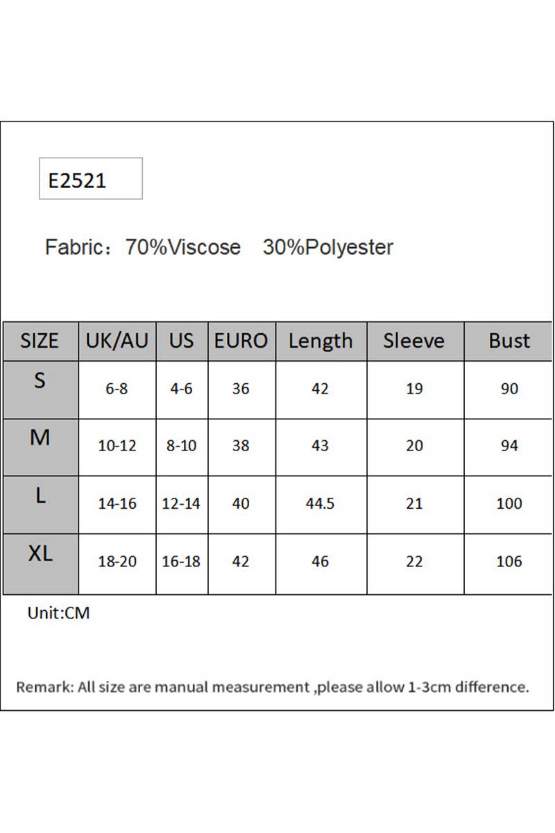 CWTTS1589_STRIPED LACE-UP STYLISH SHORT-SLEEVED SWEATER