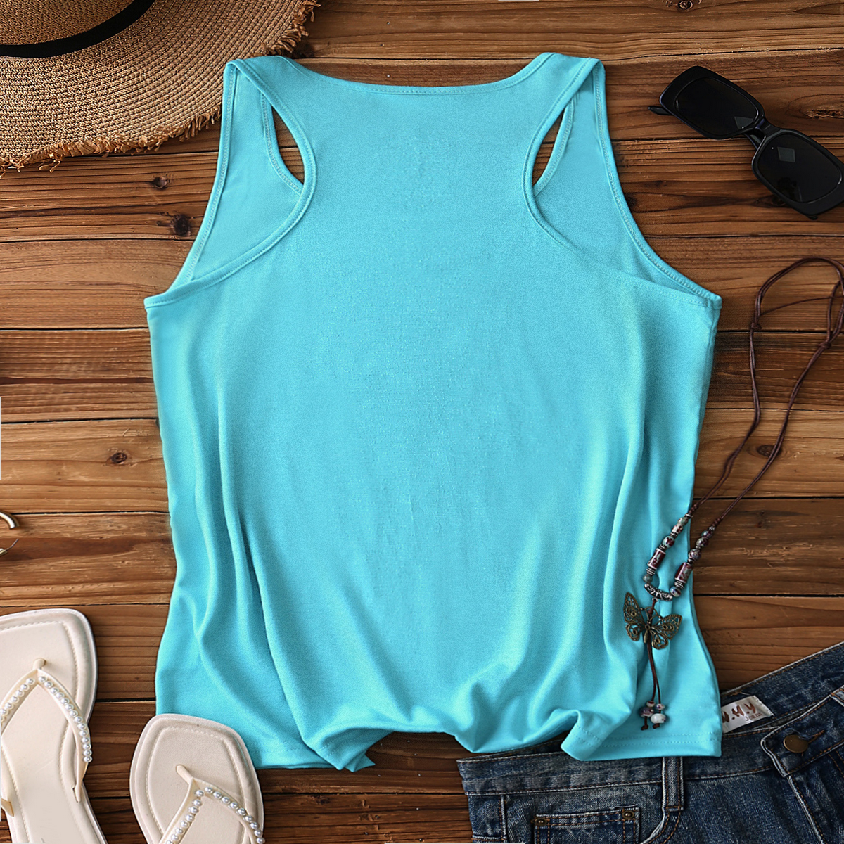 Casual Cotton Racerback Tank, Women?™s Sleeveless_CWTTSL0419