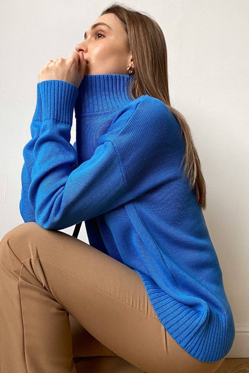 CWOSWL6630_THICK TURTLENECK SWEATER WITH LONG SLEEVES