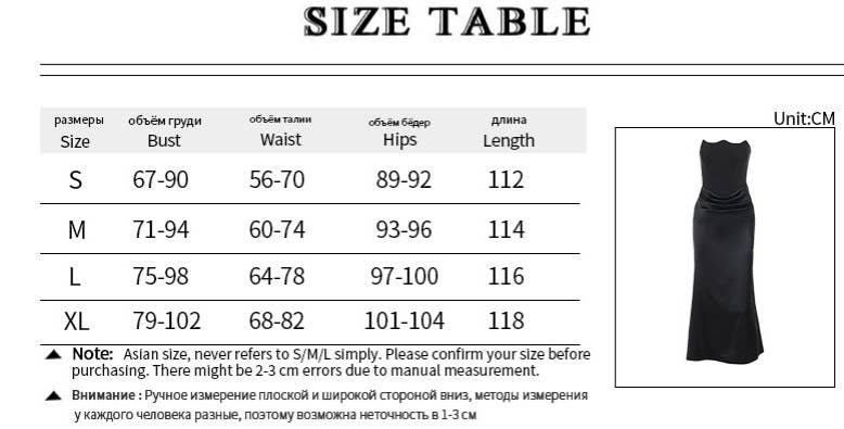 CWDTD0395_SOLID COLOR TUBE TOP PLEATED PATCHWORK DRESS