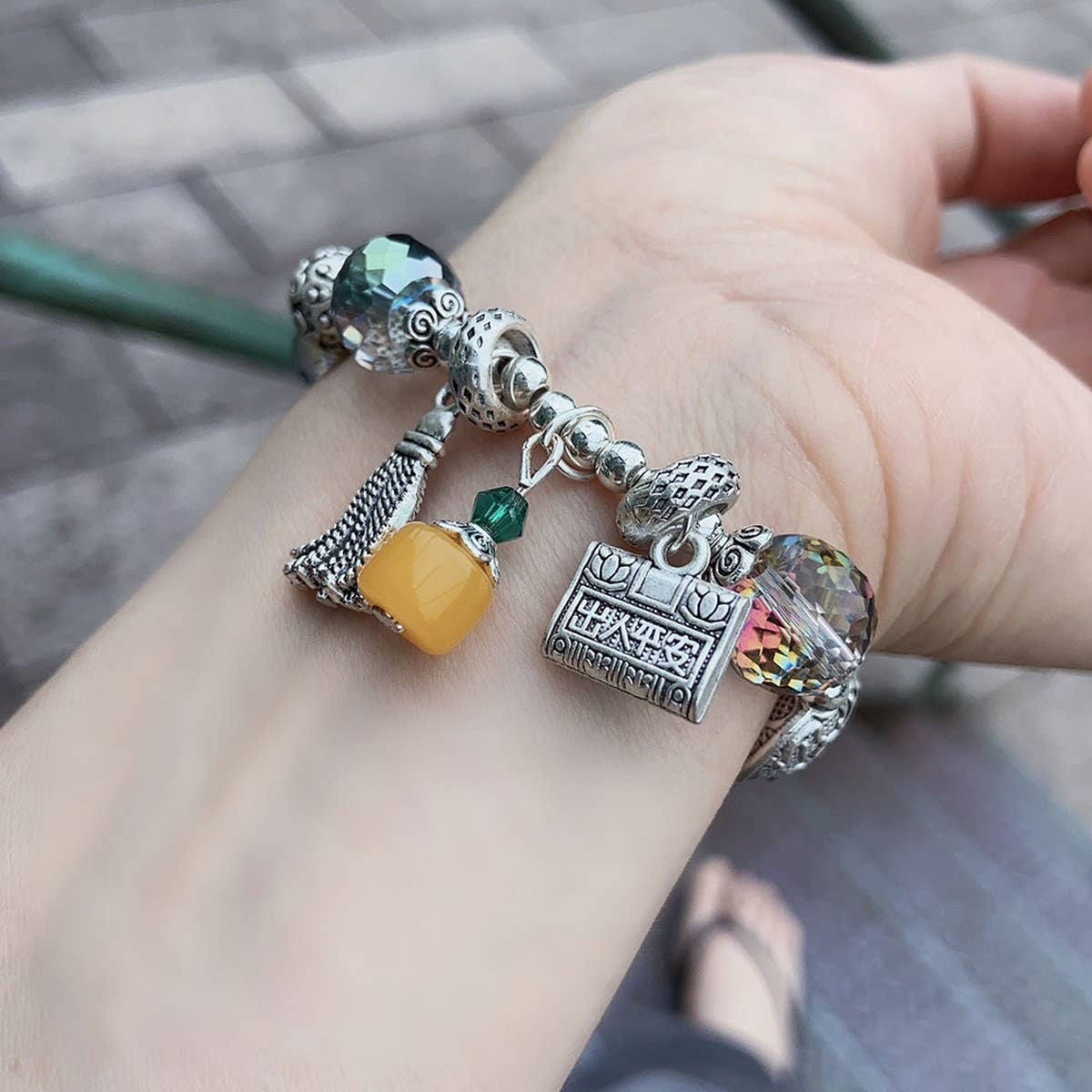 RETRO ETHNIC STYLE FANTASY CRYSTAL BRACELET_CWAJE3969