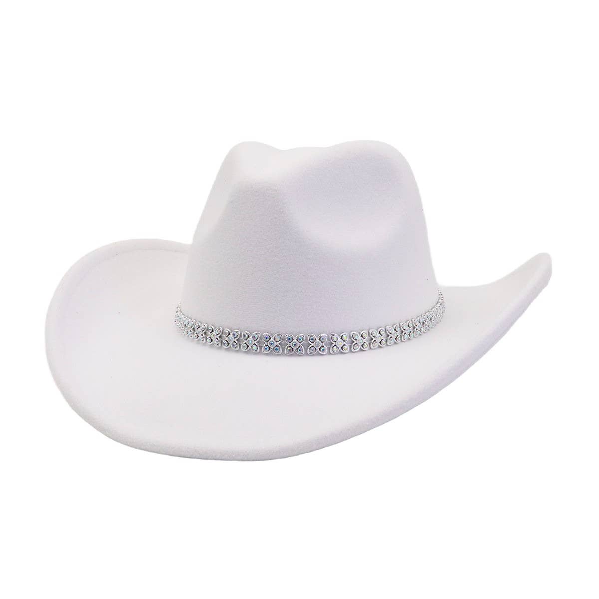 Ethnic Style  Felt Cowboy Fedora Hat_CWAH04435