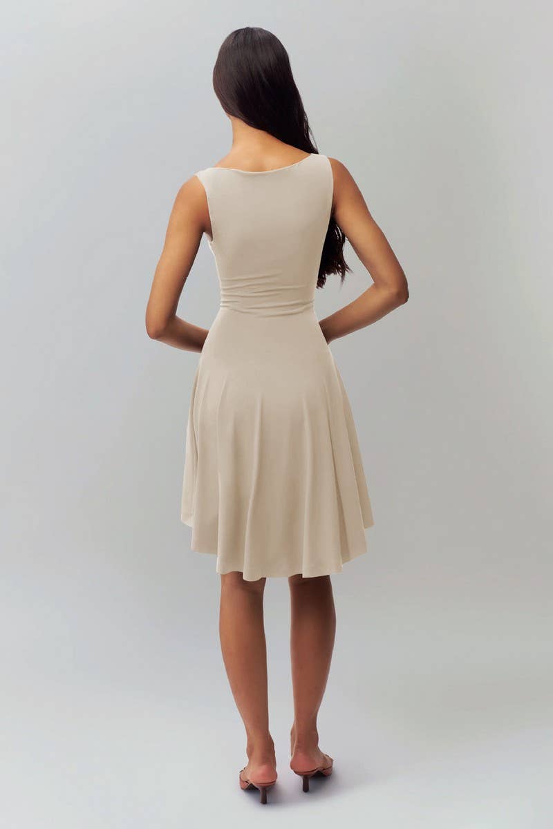 CWDSD8794_SOLID SLEEVELESS SEXY OFF-SHOULDER DRESS