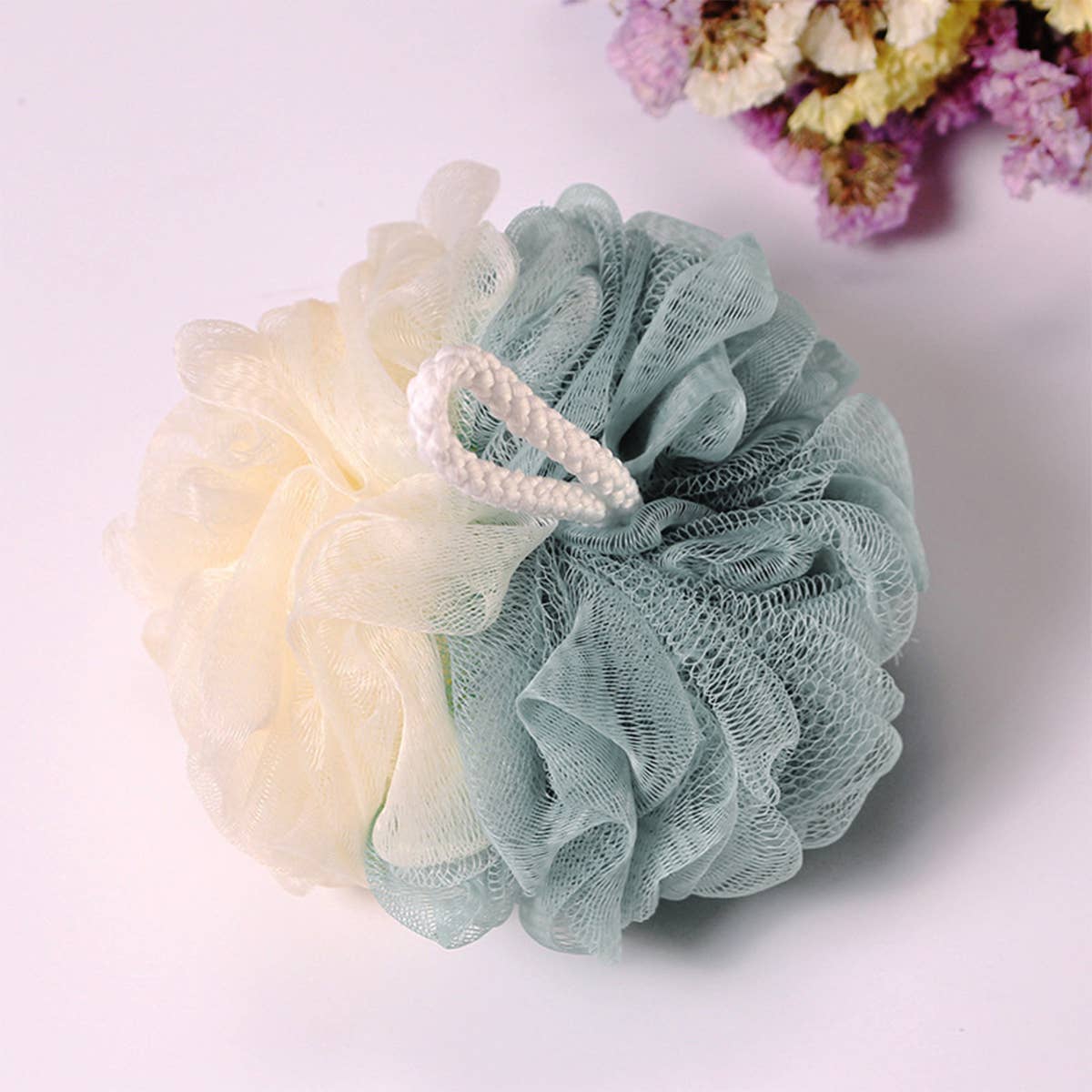 CWMM8433_CUTE GIRL SOFT BATH BALL FOR BACK SCRUBBING