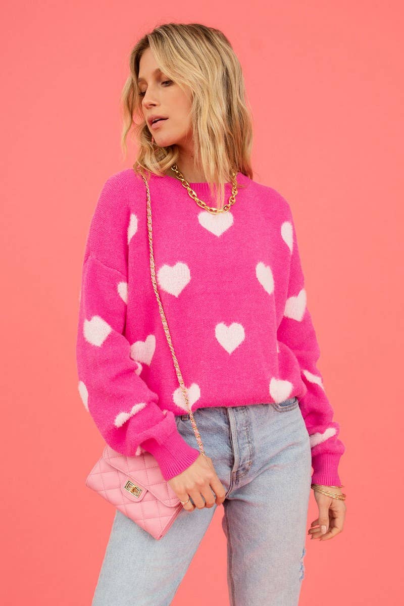 CWOSWL1695_Crew Neck Long Sleeve Pullover Sweater