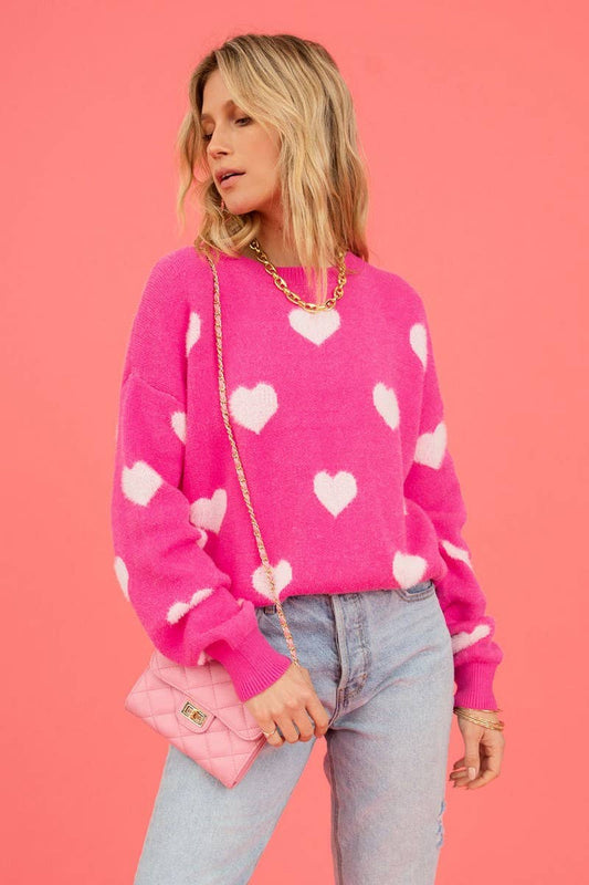 CWOSWL1695_Crew Neck Long Sleeve Pullover Sweater