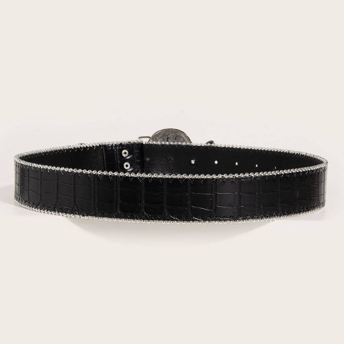 CWABE0570_CASUAL PUNK SKULL BELT