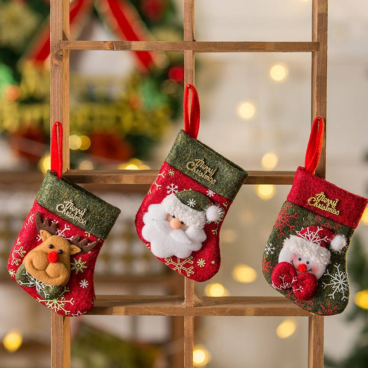 CWMM9344_CHRISTMAS SOCKS CHRISTMAS TREE PENDANT GIFT BAG