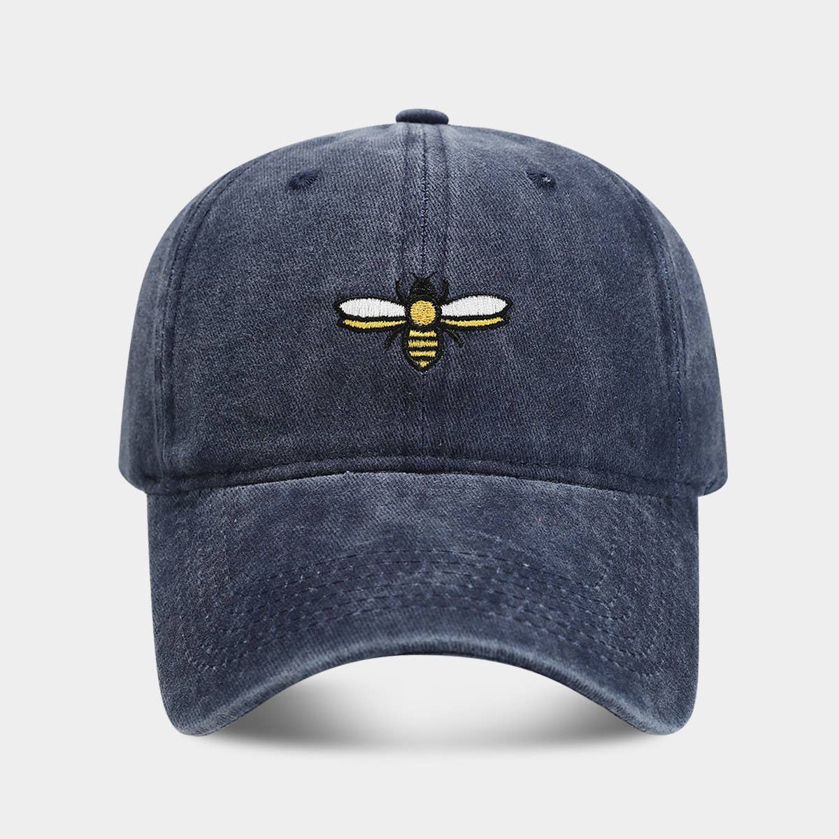 Bee Embroidery Baseball Cap -  Outdoor Sun Hat CWAH2020