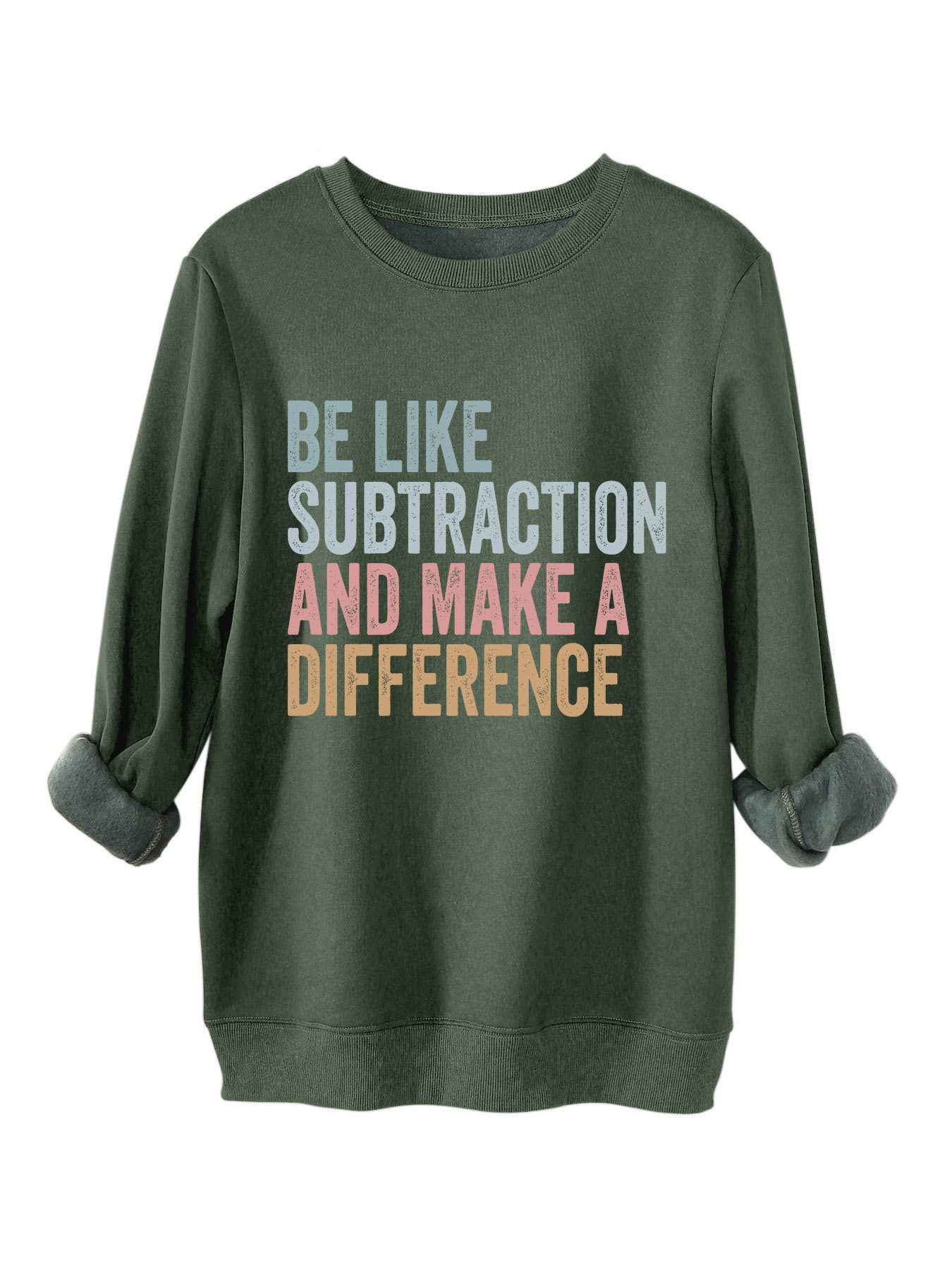 Be like subtraction printed thickened hoodie