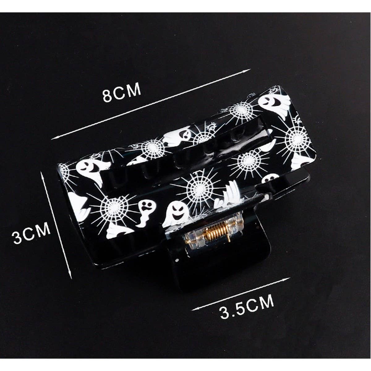 CWAHA1618_HALLOWEEN FUN RECTANGLE HAIR CLAW CLIP