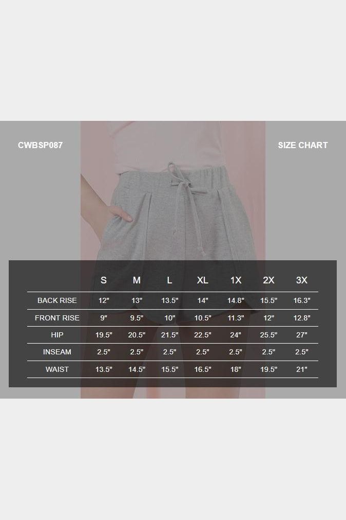 BANDED HIGH WAIST SHORT BINDING PANTS WITH STRING - Doublju