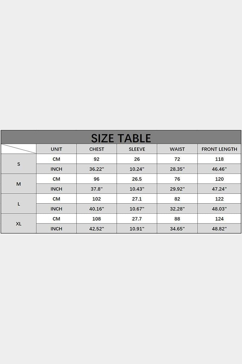 COLOR WAVE PAINTING DEEP V NECK PUFF DRESS - Doublju