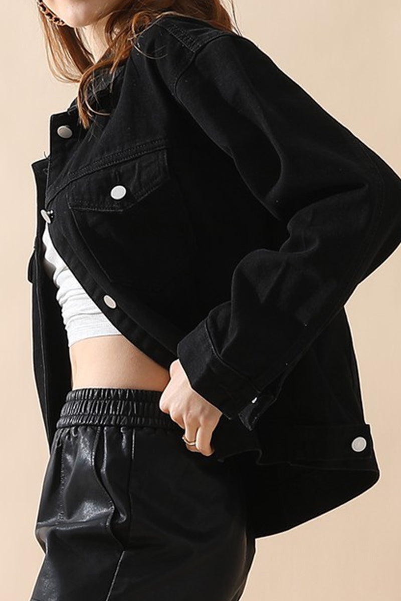 BUTTON DOWN CASUAL DENIM JACKET