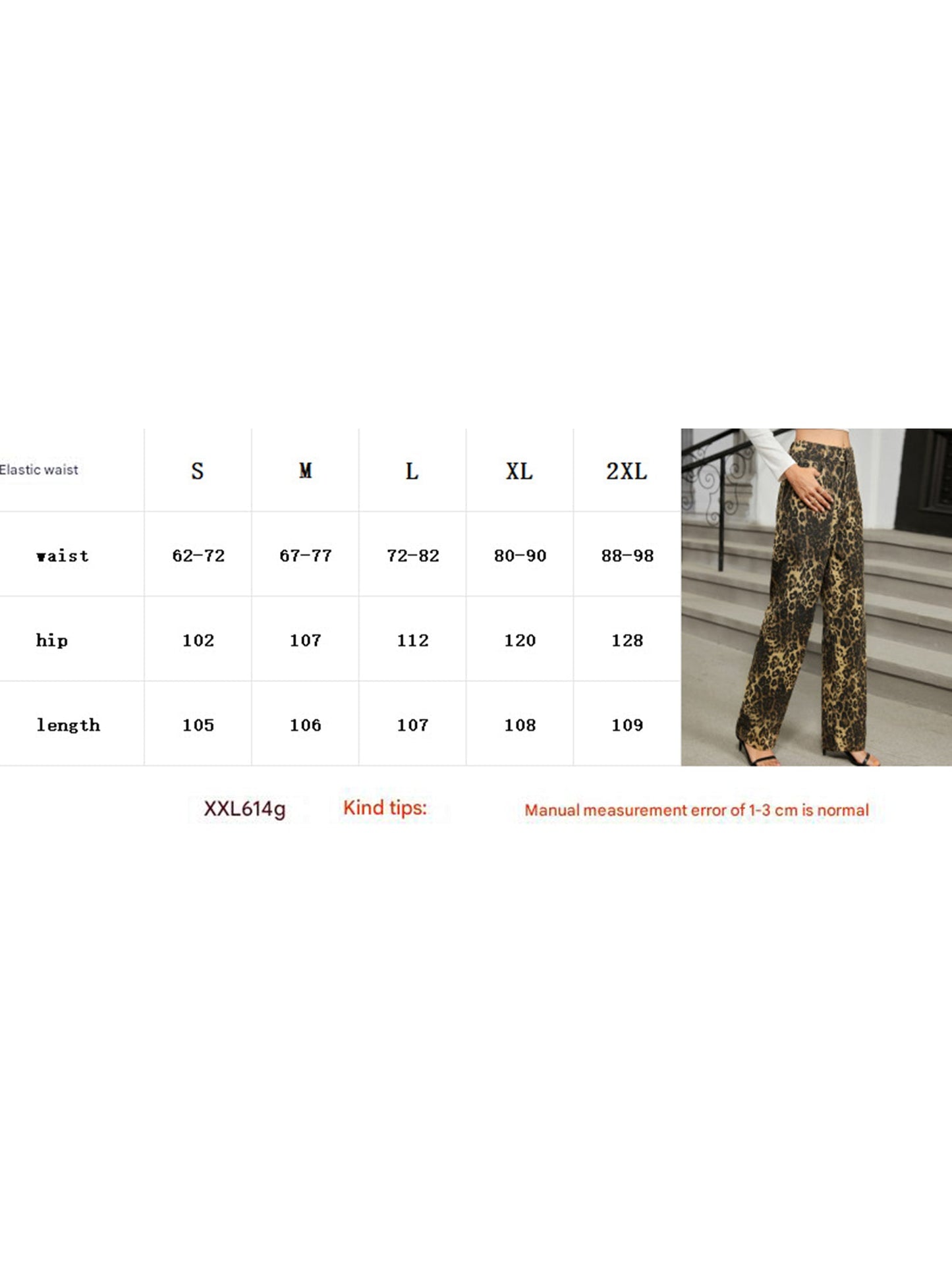 Washed leopard print denim straight-leg trousers