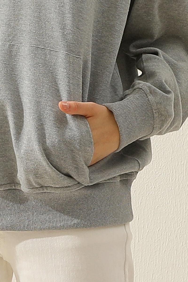 BOTTON COLLAR COTTON PIQUE SHIRT WITH POCKET - Doublju