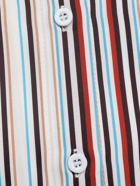 Plaid-collar shirt