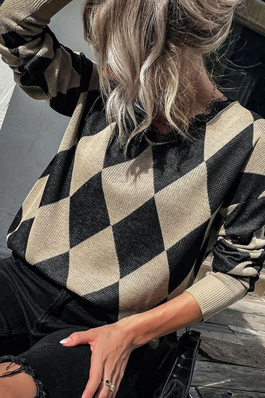 DANDY PATTERNED CASUAL TOP - Doublju