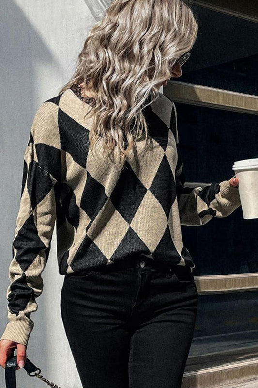 DANDY PATTERNED CASUAL TOP