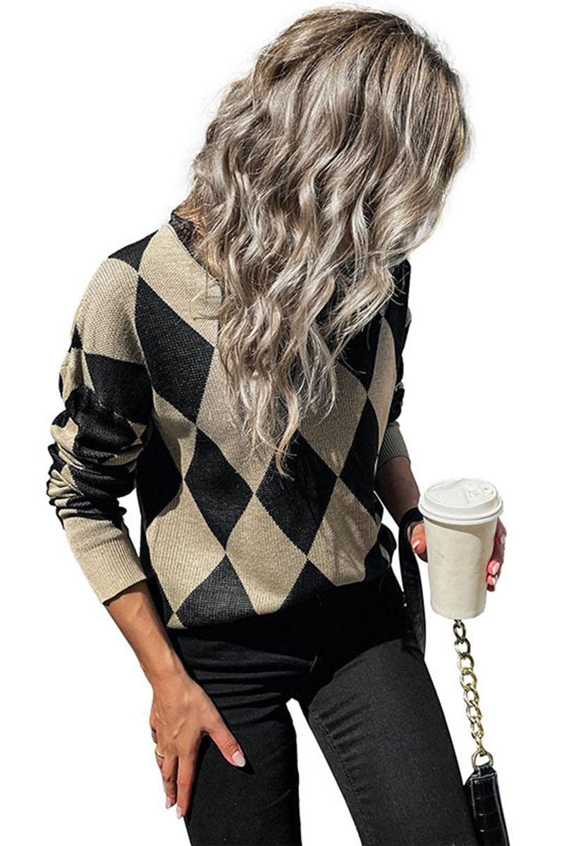 DANDY PATTERNED CASUAL TOP - Doublju