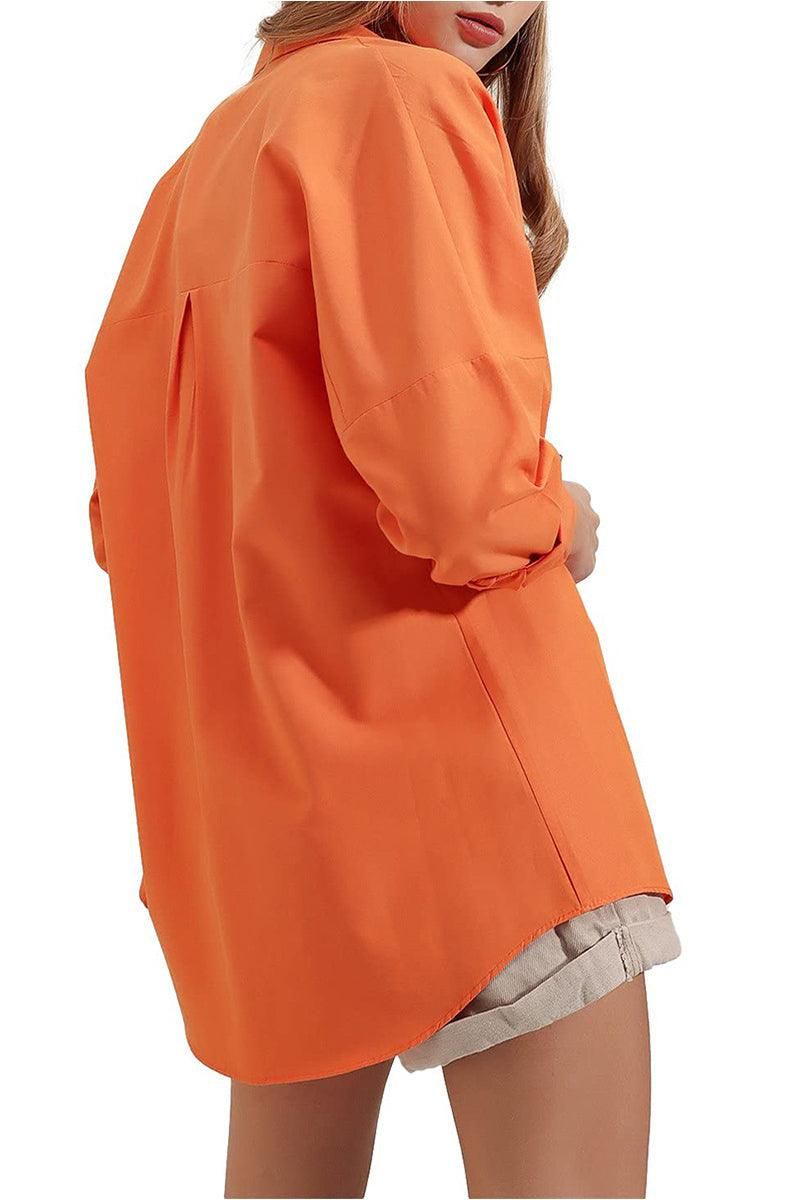 BUTTON DOWN BASIC DAILY WOMEN SHIRTS - Doublju