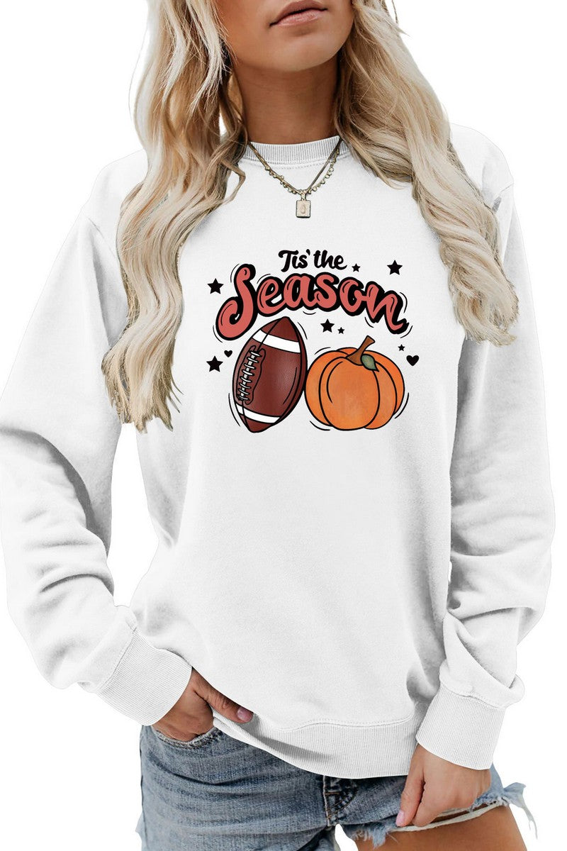 WOMEN GAME DAY AND PUMPKING PRINTING PULLOVER
