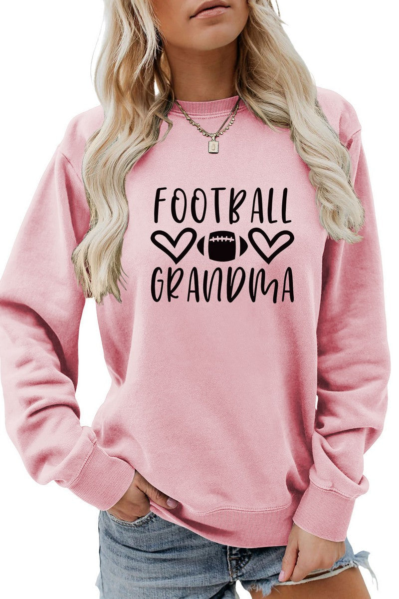WOMEN FOOTBALL GAME DAY PRINTING JUMPER TOP