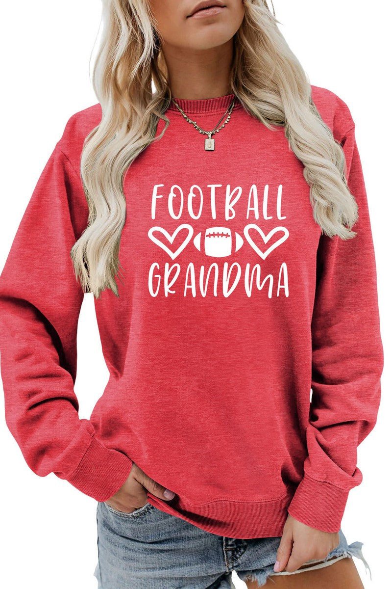 WOMEN FOOTBALL GAME DAY PRINTING JUMPER TOP