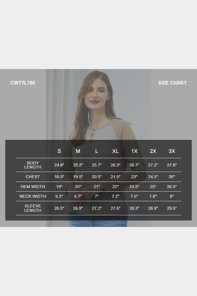 COLOR CONTRAST REGLAN SWEATSHIRTS HENLEY TOP - Doublju