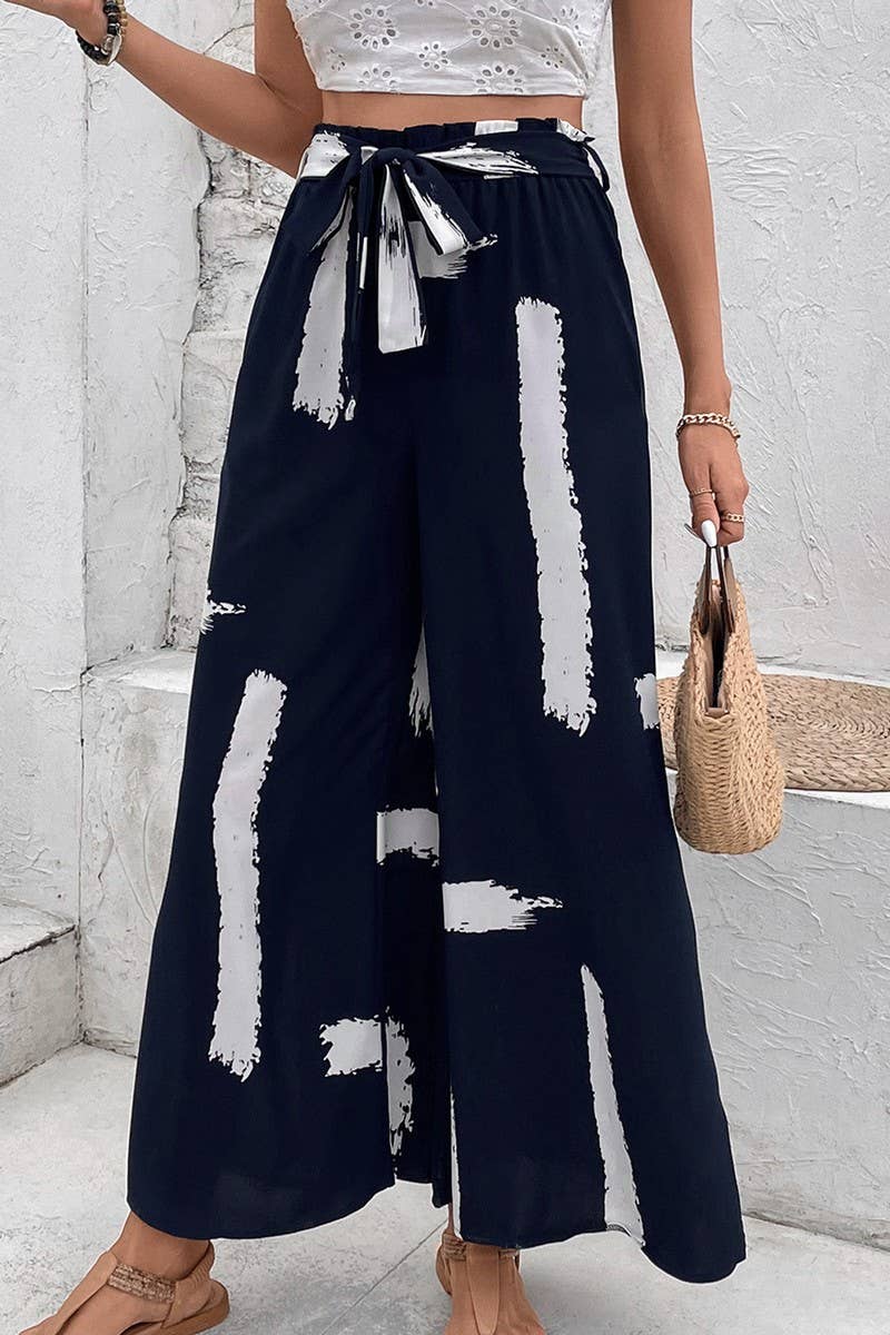 CWBLP2018_TIE WAIST PRINT WIDE LEG SUMMER PANTS