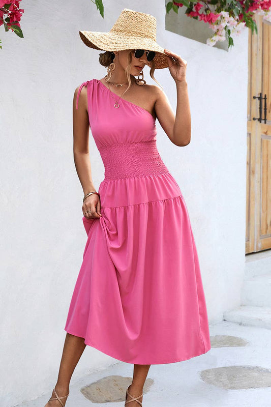 CWDTD0406_EUROPEAN AND AMERICAN WOMEN'S OFF-SHOULDER DRESS