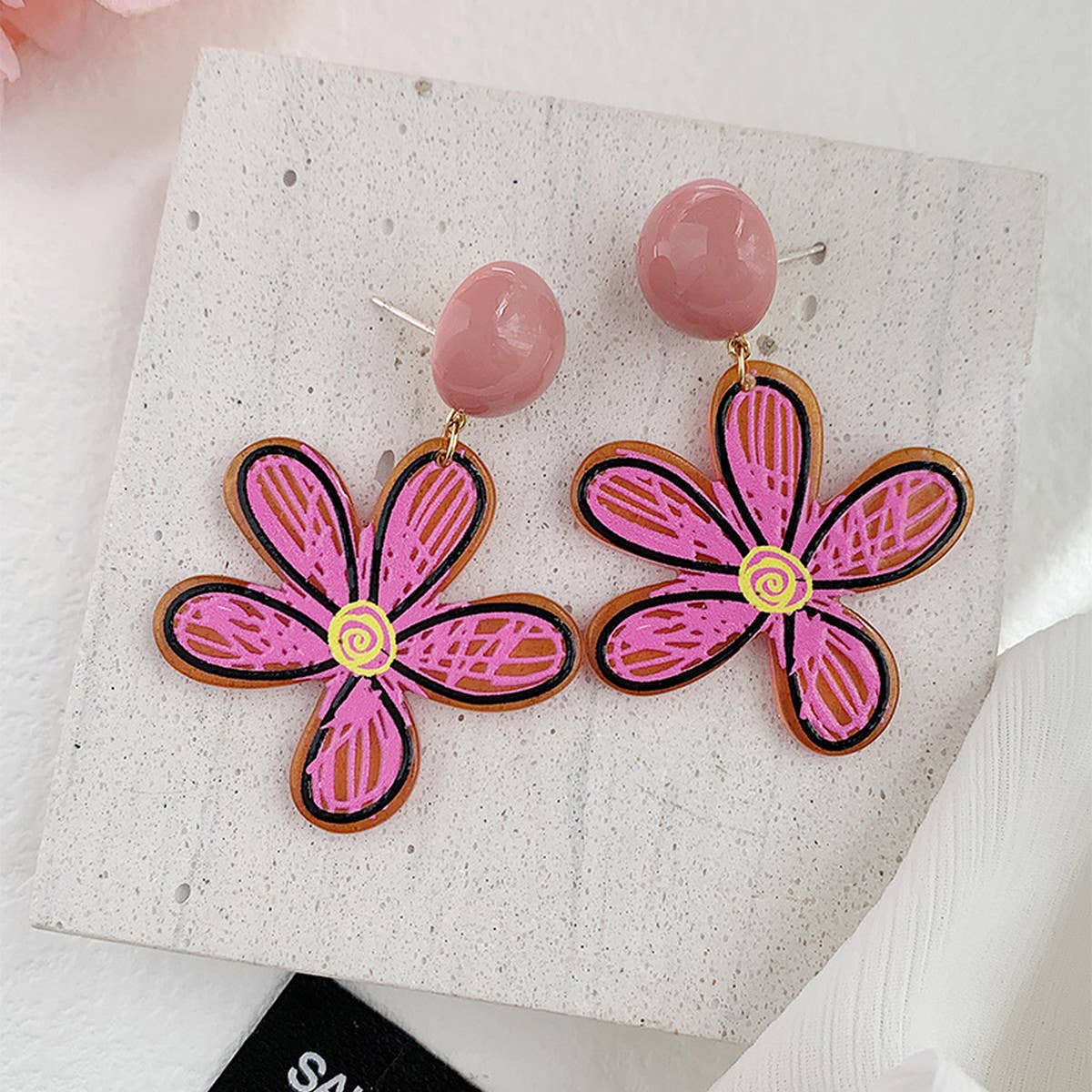 2024 NEW SIMPLE GRAFFITI FLOWER EARRINGS_CWAJE1641