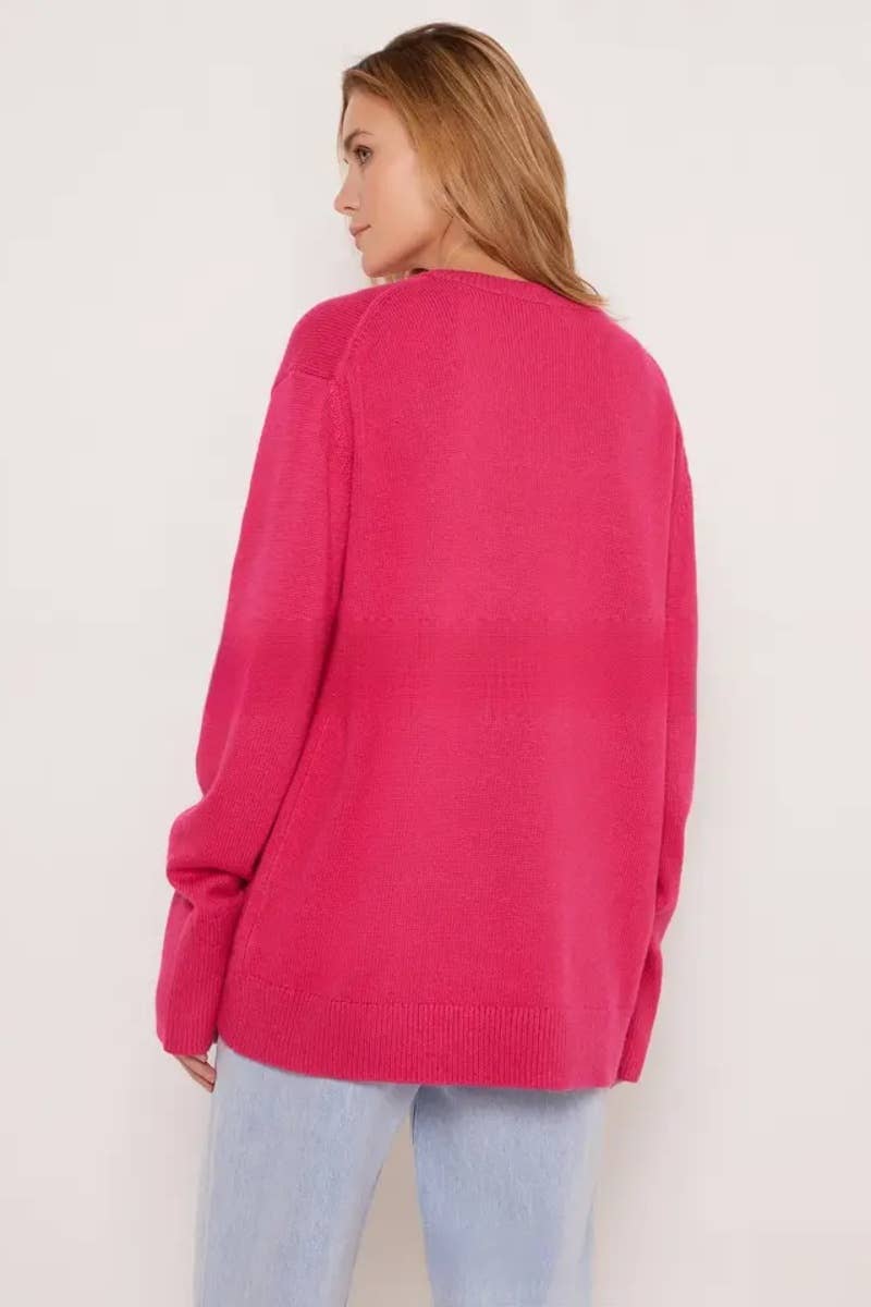 CWOSWL6631_CREW-NECK LONG-SLEEVED SOLID COLOR SWEATER